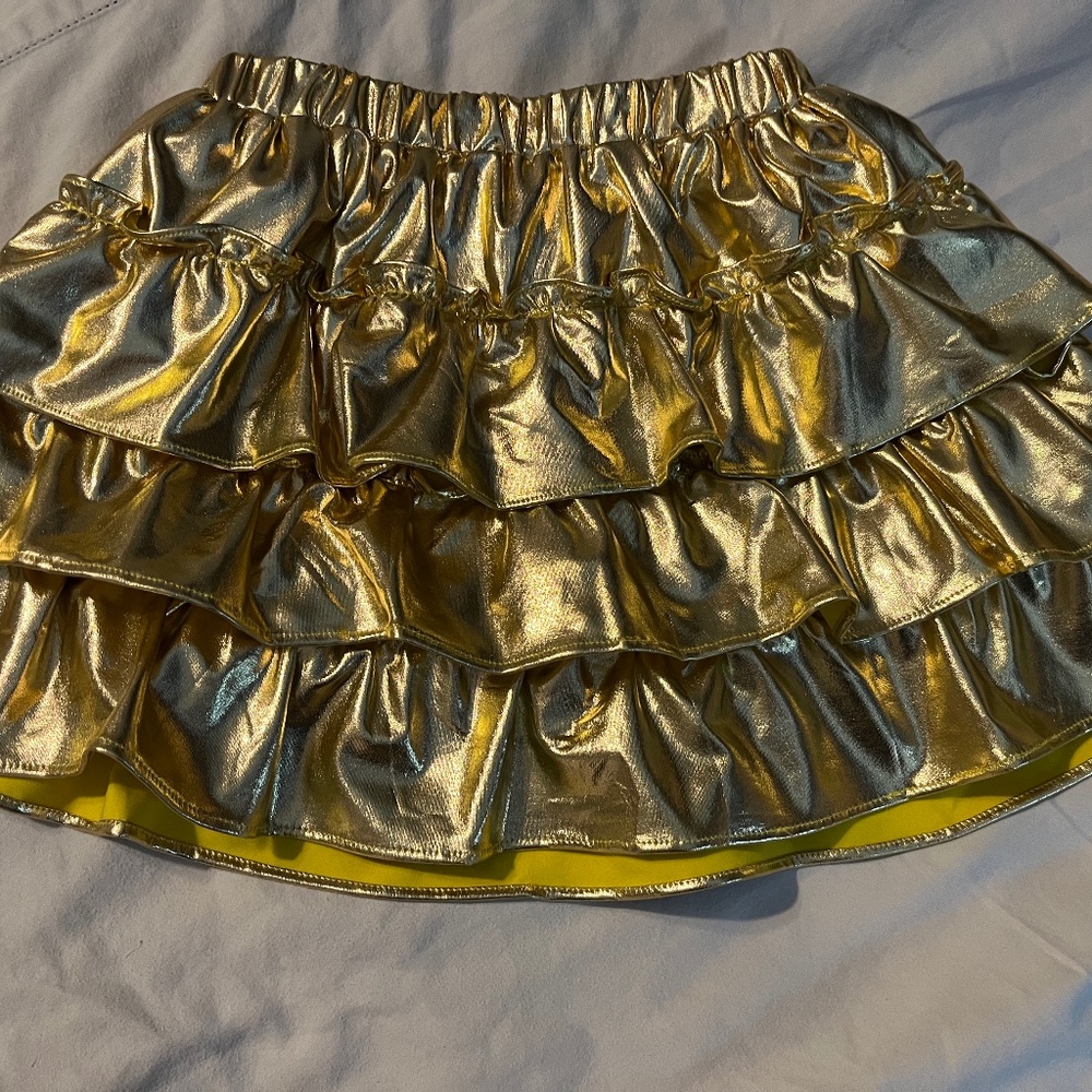 Gold metallic skirt Somlatrecy brand